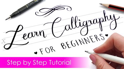 how to write chapter in calligraphy step by step
