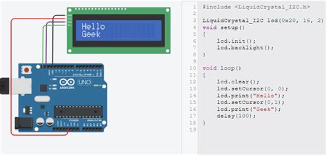 how to write code for lcd display
