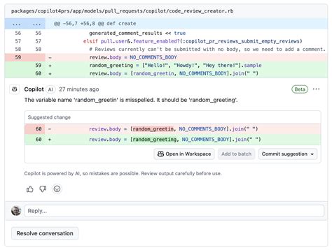 how to write code in github comment
