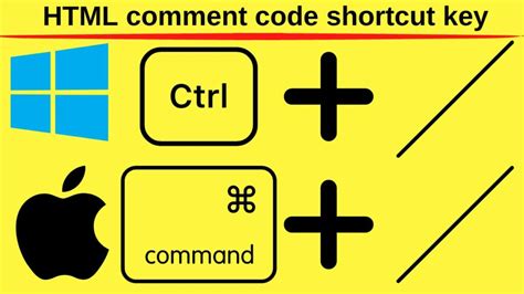 how to write comment in html shortcut