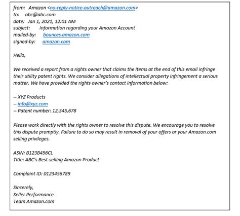 how to write complaint email to amazon
