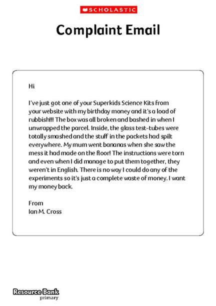 how to write complaint email to manager