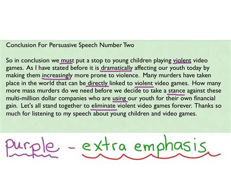 how to write conclusion for persuasive speech
