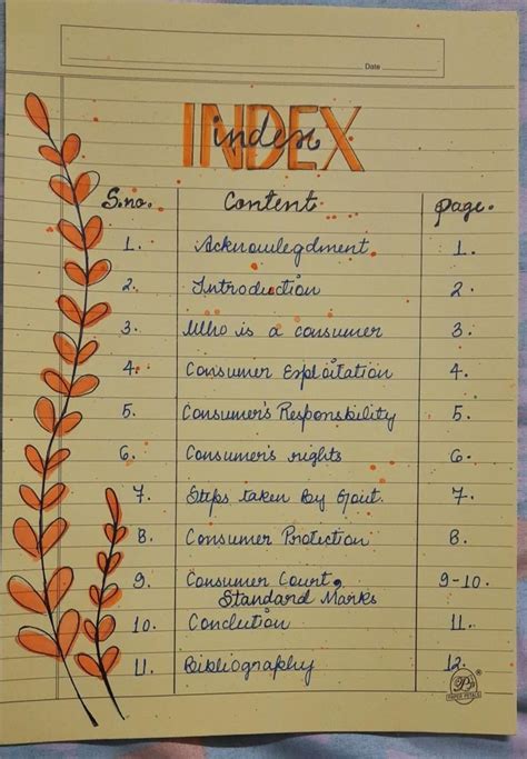 how to write content for school project