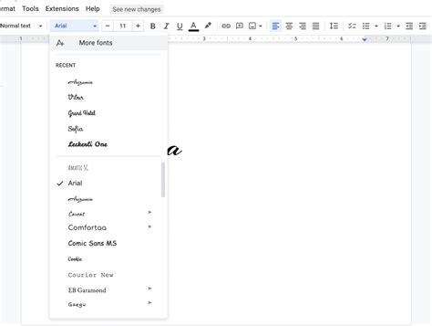 how to write cursive in google docs