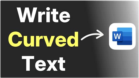 how to write curved text in word
