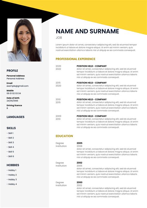 how to write cv in pdf format