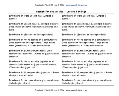 how to write dialogue in spanish