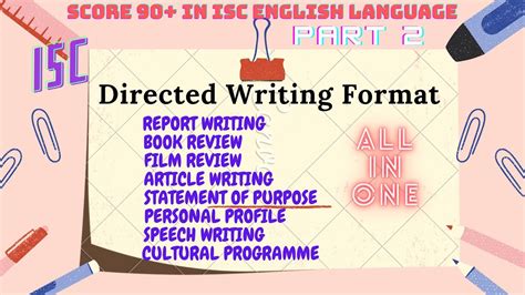 how to write directed writing format