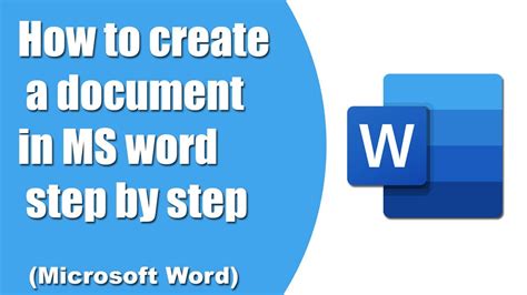 how to write documents in microsoft word