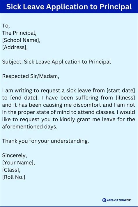 how to write earned leave application to principal