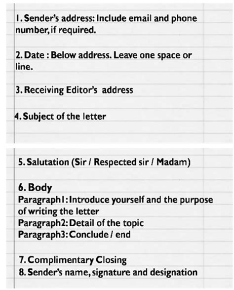 how to write editorial letter in english