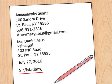 how to write email address in english