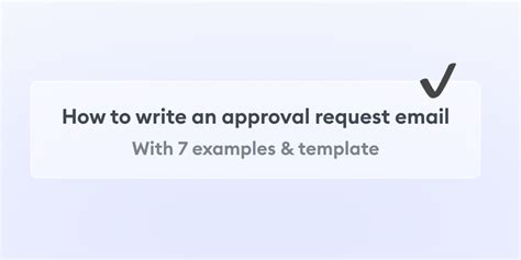 how to write email for getting approval