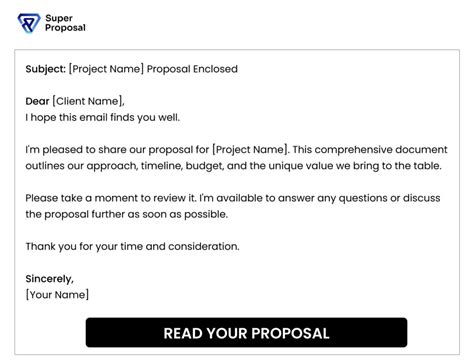 how to write email for proposal submission