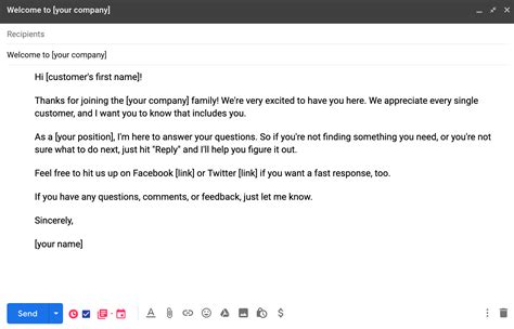 how to write email to customer service sample