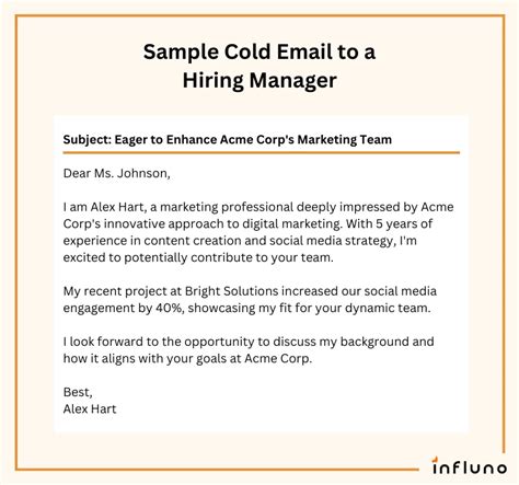 how to write email to hiring manager