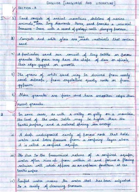 how to write english exam class 10