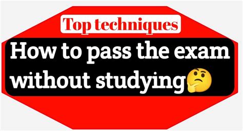 how to write english exam without studying