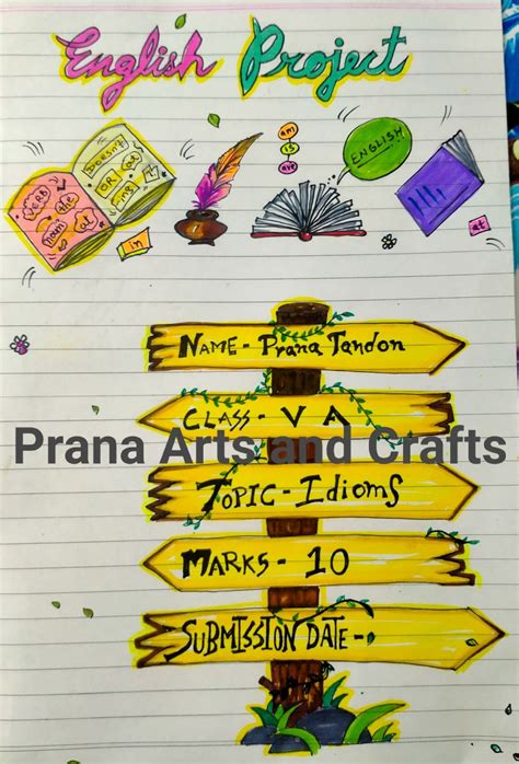 how to write english project design
