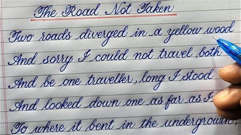 how to write english project in beautiful handwriting