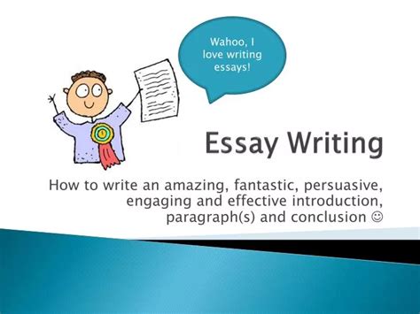 how to write essay presentation
