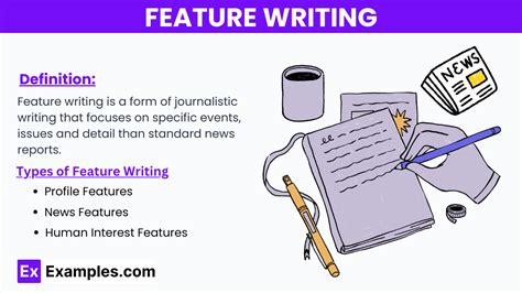 how to write feature writing in journalism ppt