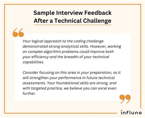 how to write feedback after interview