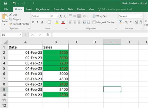 how to write format in excel