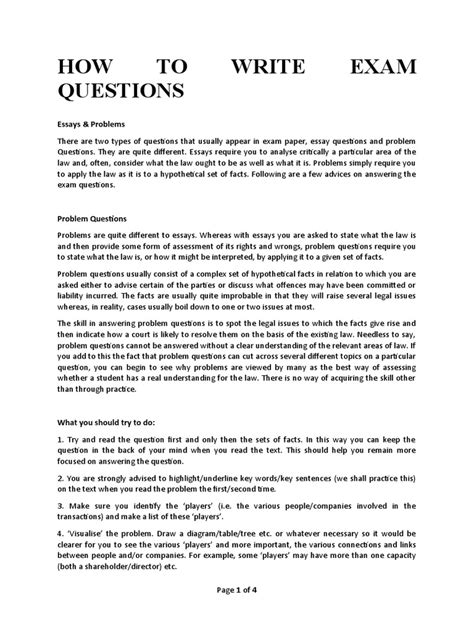how to write good test questions