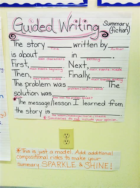 how to write guided writing examples