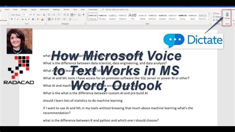 how to write in ms word by voice
