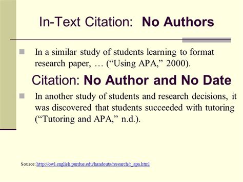 how to write in text citations apa for websites with no author