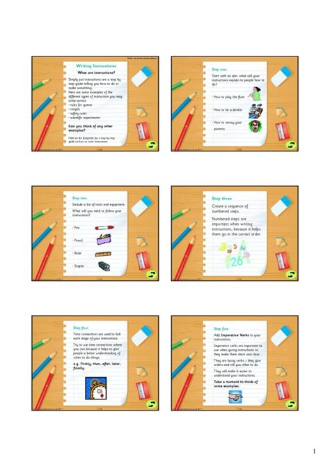 how to write instructions ks2