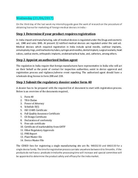 how to write internship report for law students