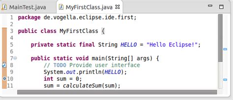 how to write java code in eclipse ide