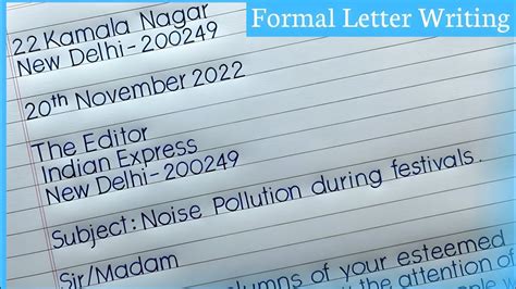 how to write letter to editor class 10th