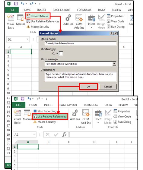 how to write macro in excel sheet