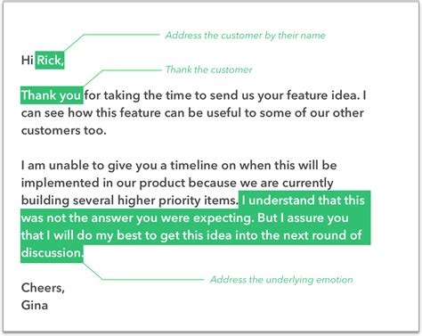 how to write mail to customer support
