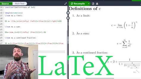 how to write math equations in latex