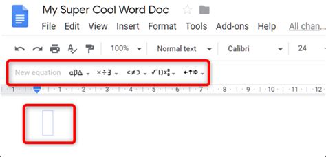 how to write mathematical equation in google docs