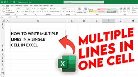 how to write multiple line in excel cell