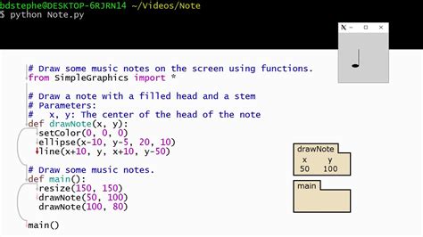 how to write notes in python code