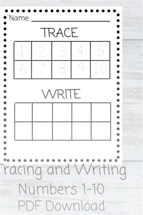 how to write numbers 1 10 in excel