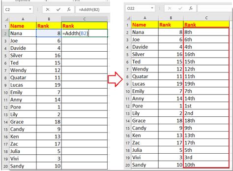 how to write numbers in excel 1 2 3