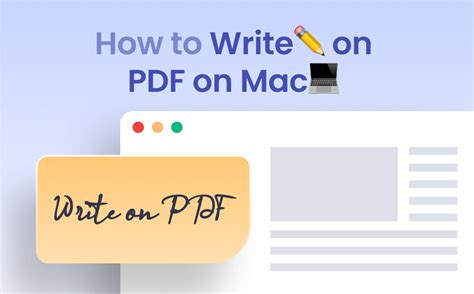 how to write on a pdf on mac