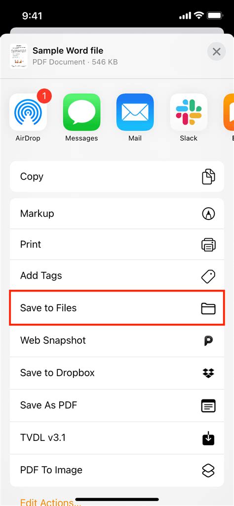 how to write on a word file on iphone