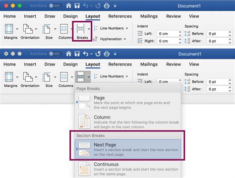 how to write page number 1 of 2 in word
