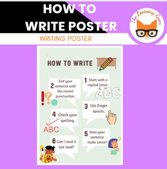 how to write poster in exam