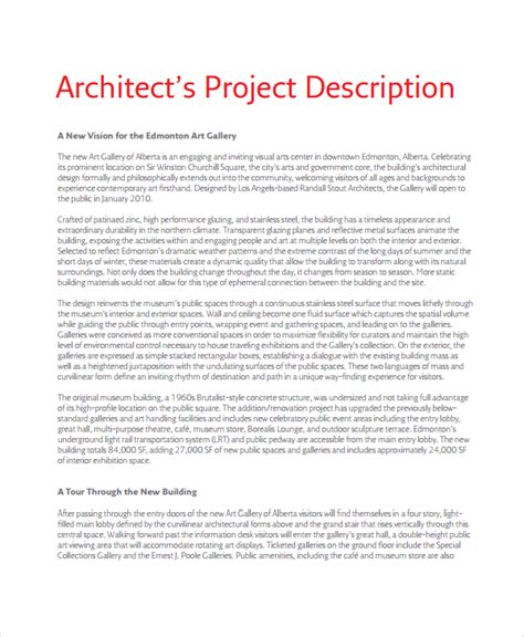 how to write project description in portfolio